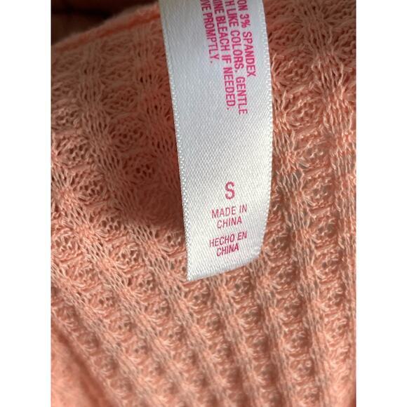 Xhilaration Women’s Orange Waffle Knit Pajama Cami Top Scoop  Sleepwear Size S - Picture 4 of 12